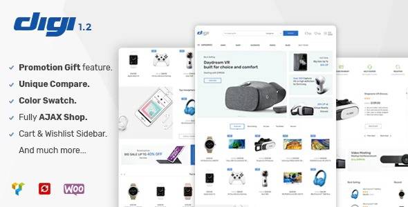 Digi Electronics Store WooCommerce Theme Nulled Download