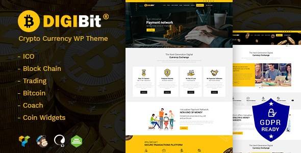 DigiBit v2.3 – Cryptocurrency Mining WordPress Theme Download