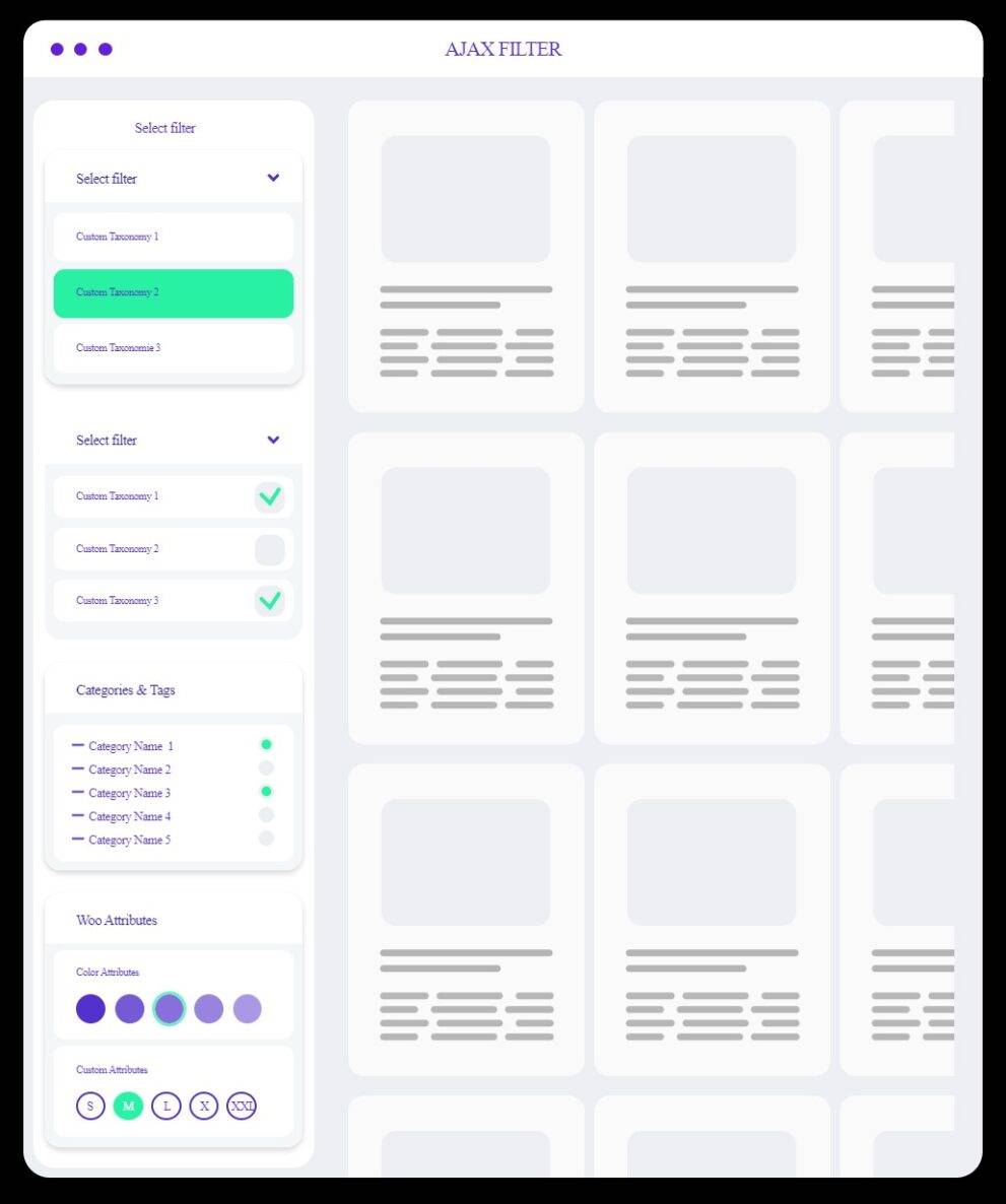 Divi Ajax Filter