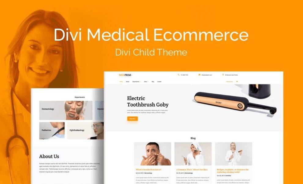 Divi Medical Ecommerce v1.0.5 [WP Zone] WordPress Theme Download