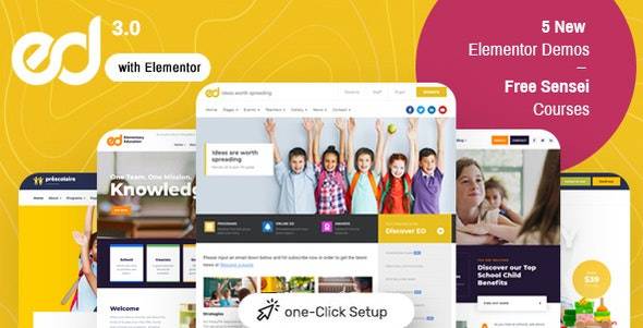 Ed School Education WordPress Theme v3.20.1 