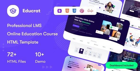 Educrat v1.0.18 Online Course Education WordPress Theme Download