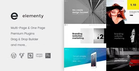 Elementy v.1.1 Multipurpose One & Multi Page WordPress Theme