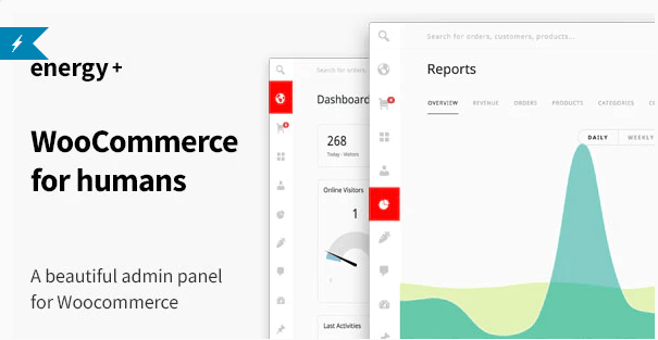 Energy+ A beautiful admin panel for WooCommerce