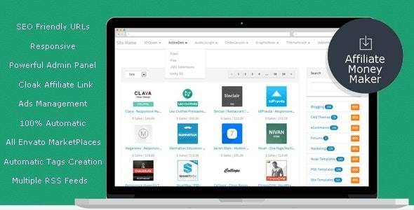 Envato Affiliate Money Maker v1.4.4 Php Script Download