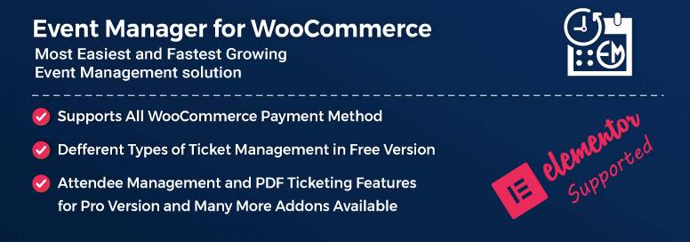 WooCommerce Event Manager Plugin