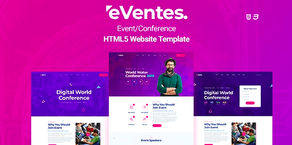 Eventes – Conference and Event HTML Template