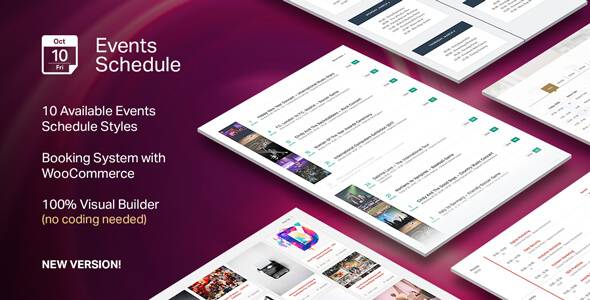 Events Schedule v.2.5.22 – Events WordPress Plugin Download