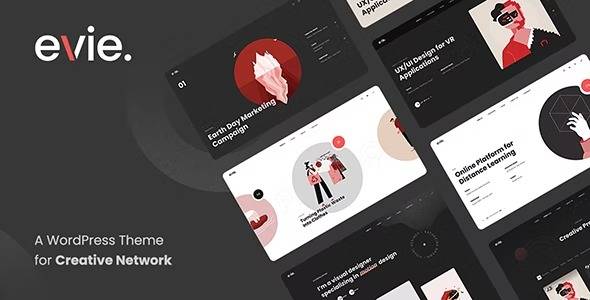 Evie v1.1.5.2 Creative Network & Portfolio WordPress Theme Download