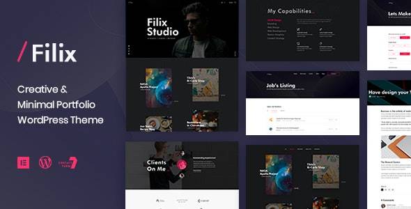 Filix v1.3.2 – Creative Minimal Portfolio WordPress Theme Download