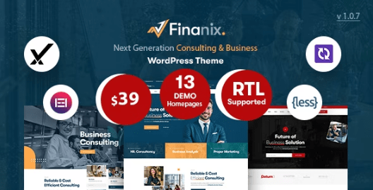 Finanix v1.0.8 – Business WordPress Theme