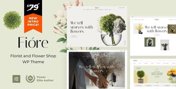 Flower Shop and Florist WordPress theme