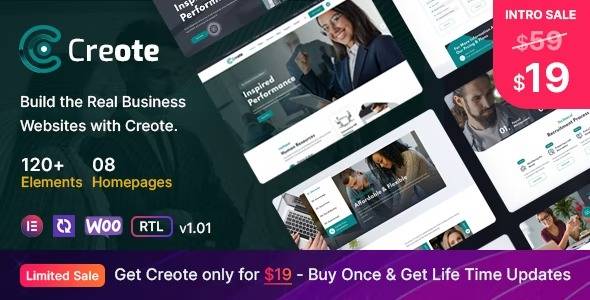 Creote Consulting Business WordPress Theme Nulled Free Download