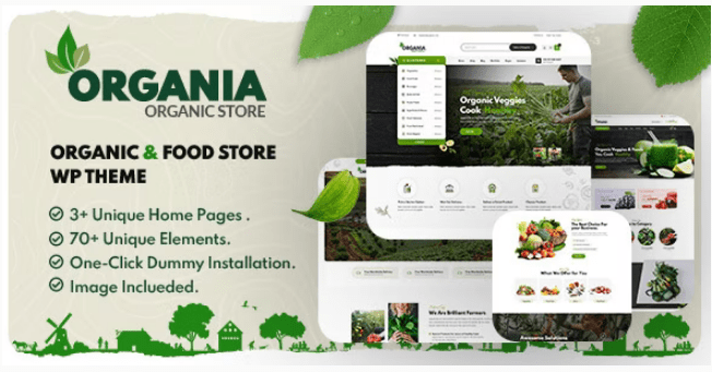 Organia v2.0 – Organic Food Store WordPress Theme Download