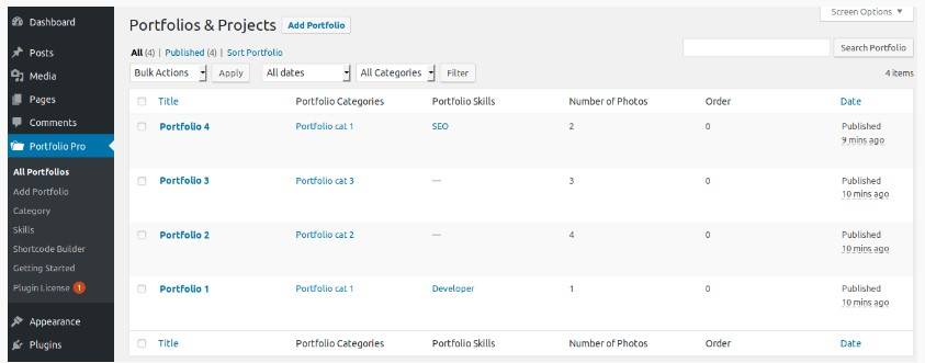 Portfolios and Projects Pro v1.8.0 (by WpOnlineSupport) Download