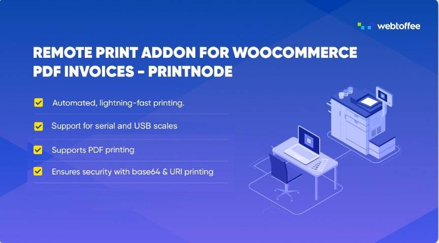 Remote print addon for WooCommerce PDF Invoices