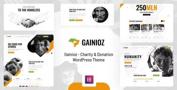 Gainioz v1.0.6 Charity & Donation WordPress Theme Download