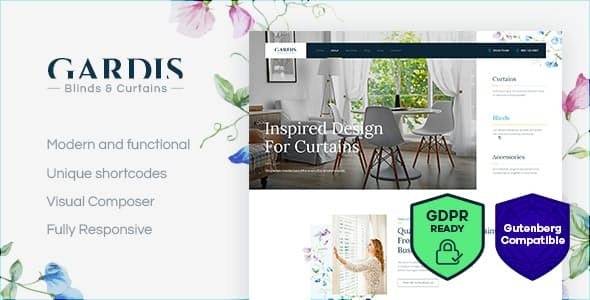 Gardis v1.2.7 Blinds and Curtains Studio & Shop WordPress Theme Download