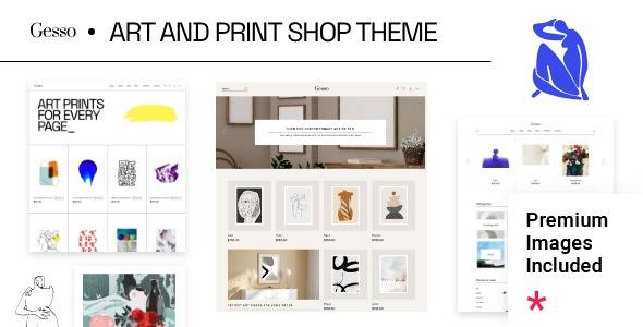 Gesso v1.0.0 Art & Print Shop WordPress Theme Download