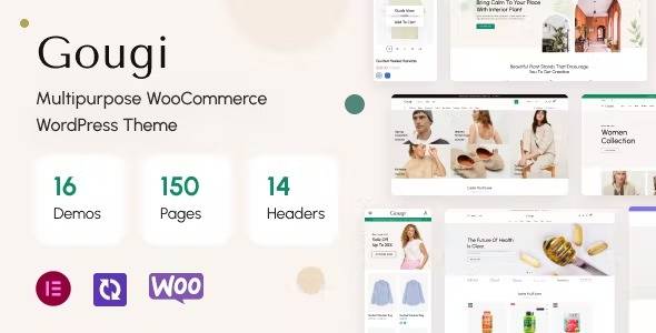 Gougi v1.0.4 Multipurpose eCommerce WordPress Theme Download