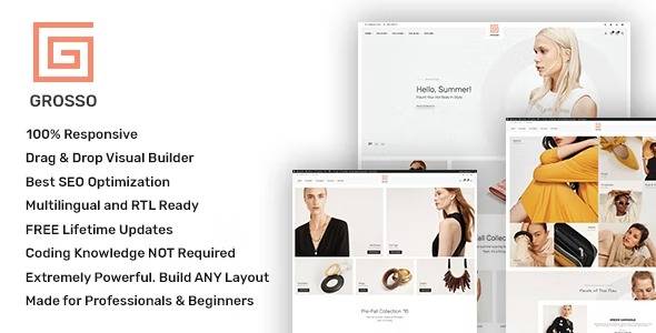 Grosso v1.8.6 Modern WooCommerce theme for the Fashion Industry Download