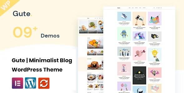 Gute v2.1 Minimalist Blog WordPress Theme Download