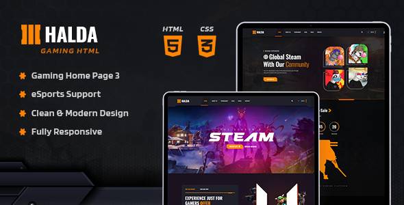 Halda v1.0.0 – eSports and Gaming WordPress Theme Download