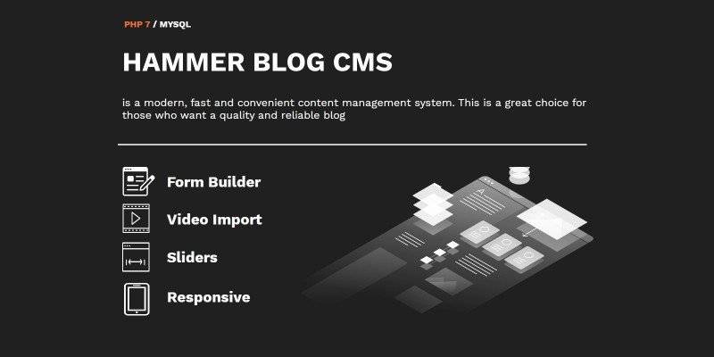 HammerBlog CMS Php Script Download