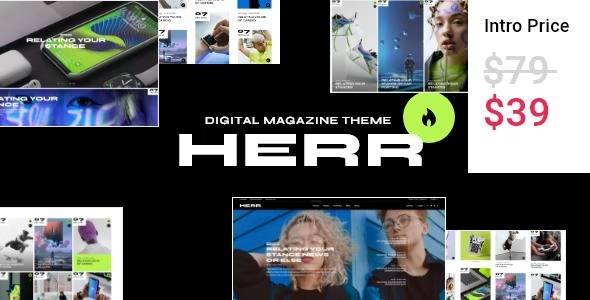 Herr digital magazine wordpress theme download