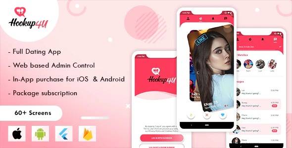 Hookup4u – Flutter Based Dating App with Admin Download