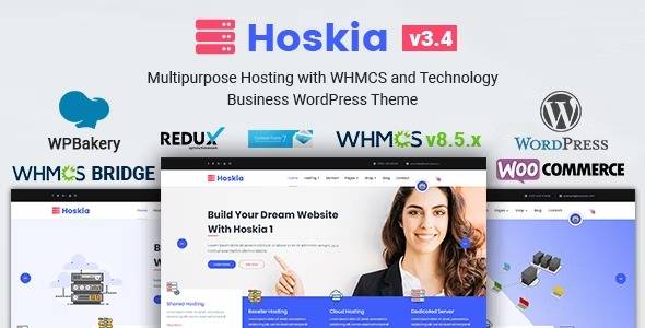 Hoskia Multipurpose Hosting with WHMCS Theme v3.5 (Updated)