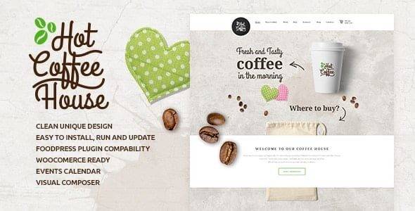 Hot Coffee cafe wordpress theme download