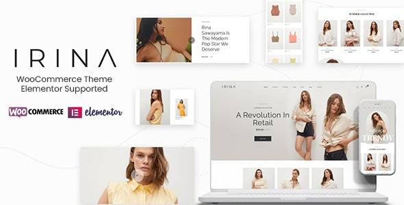 irina - fashion elementor woocommerce theme