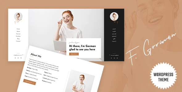 Gorman v2.1.0 – Personal Portfolio WordPress Theme Download