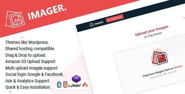 Imager v1.0.1 – Simple Image Hosting Php Script Download