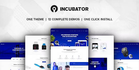 Incubator v4.0 (Updated) – WordPress Startup Business Theme Download