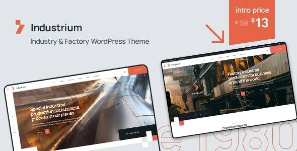 Industrium-Industry-Factory-WordPress-Theme-Nulled