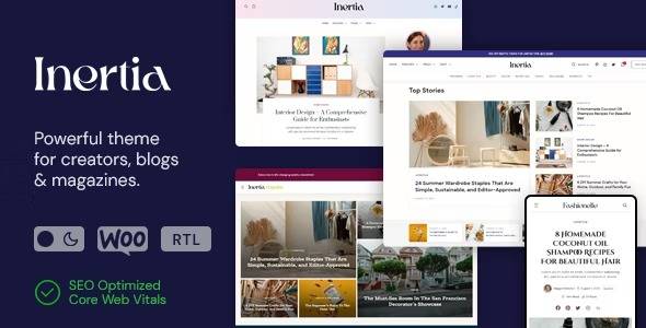 Inertia v1.5.1 – Multipurpose Magazine & Blog WordPress Theme