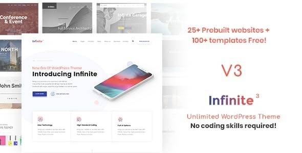 Infinite v4.0.5 – Multipurpose WordPress Theme (Updated)