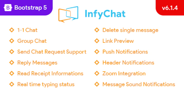 InfyChat v.3.3.0 – Laravel Chat App (Private + Group Chat) Php Script Download