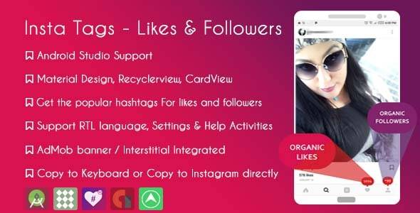 Instagram Hashtags – likes & followers & AdMob + GDPR Download