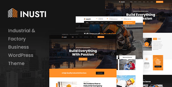 Inusti v1.0.8 – Factory & Industrial WordPress Theme