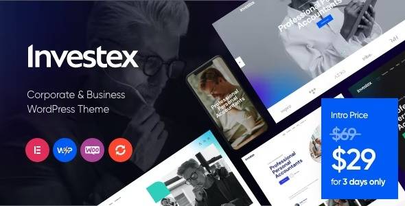 Investex v.1.4 – Corporate Business & Accounting WordPress Theme (Updated)