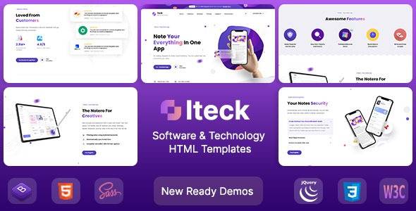 Iteck v1.1.2 – Software & Technology WordPress Theme Download