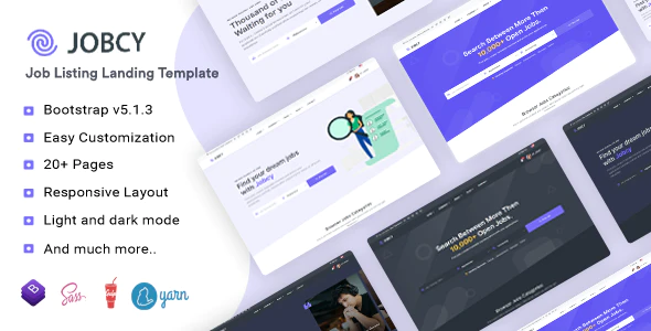 Jobcy – Job Board HTML Template Download