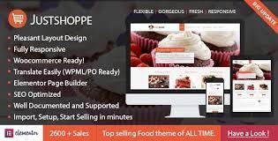 Justshoppe - Elementor Cake Bakery WordPress Theme