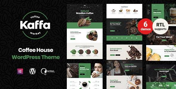 Kaffa coffee shop wordpress theme download