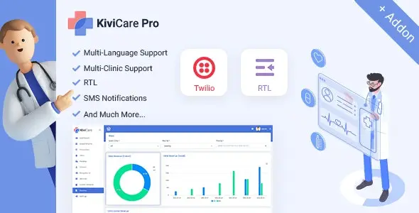 Kivicare Pro v2.0.0 – Clinic & Patient Management System EHR WordPress Plugin Download