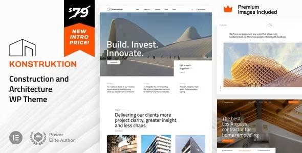 konstruktion construction and architecture wordpress theme