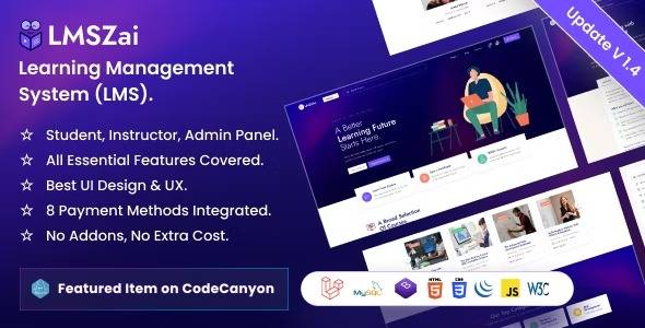 LMSZAI – Learning Management System (Laravel) v6.0 (Tested)